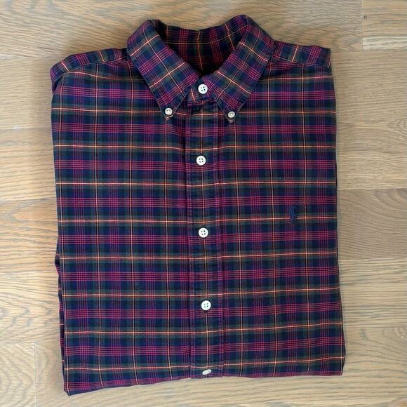 VTG 90's Ralph Lauren Classic Fit Button Down Pony Logo Shirt Mens Size Medium - Picture 5 of 6